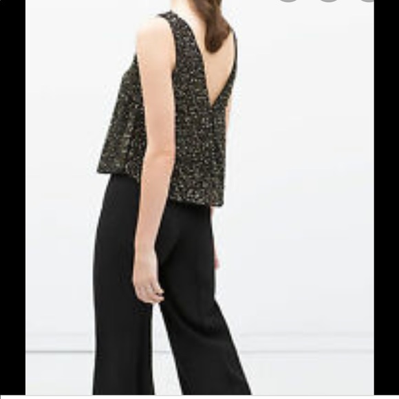 New with tags! Zara sequins top - Picture 2 of 2